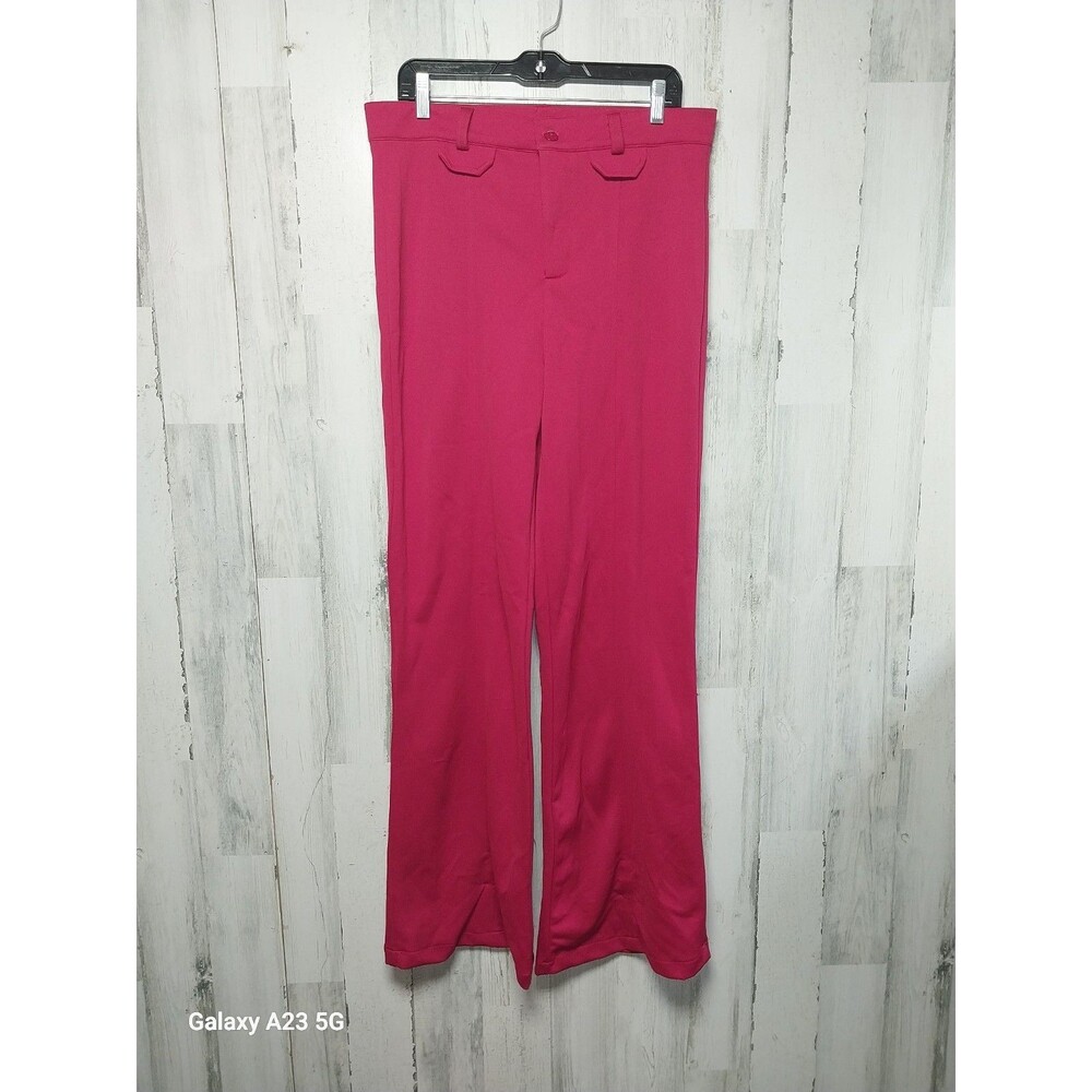 Charades Mens Size 34 Red Disco Pants